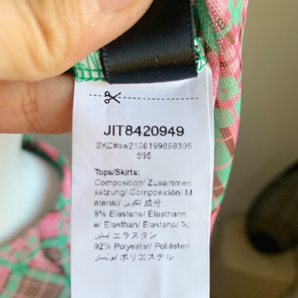 SHEIN Plaid Mesh 2pc Crop Top Skirt Set XS - Picture 4 of 5